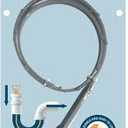 Jacent Reusable Flexible Drain Cleaner Snake, 20 Inches Long - 1 Pack Grey
