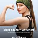 MUSICOZY Sleep Headphones Bluetooth Headband 5.4 Wireless Headband Headphones for Sleeping for Side Sleeper with Ultra-Thin HD Stero Speaker for Workout (Military Green)