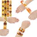 122Pcs Thanksgiving Gifts Set Thanksgiving Party Favors Decoration Pumpkin Exchange Gift with Stamp Pencil Sticker Cup for Autumn Harvest Theme Birthday Gift Prize Supplies