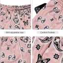 Men's Paisley Shorts Drawstring Bandana Print Casual Workout Athletic Basketball Beach Boxing Summer Shorts (Pink, XS)
