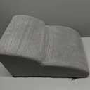 Dog Stairs for Small Dogs 15.7" H, Curved Dog Step for Puppy, Older Cat, Medium Pet Ramp for Sofa, Couch or Chair, Ladder with High Density Foam, 3 Step, 15.7x22.4x15.7 inch, Dark Grey