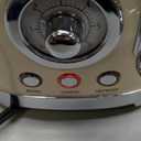 SUSTEAS Toaster 4 Slice Wide Slot, Stainless Steel Bread Bagel Toasters, Retro Long Slot Tostadora for Defrost, Reheat, Removable Crumb Tray, 1500W, 6 Browning Settings, Beige (Cream)