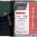 MDD 2TB 64MB Cache 7200RPM SATA 6.0Gb/s 3.5inch Internal Surveillence Hard Drive - MDD2TSATA6472DVR