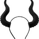 mdgfge Black Devil Horns Headband Gothic Large Dark Dragon Demon Headwear Antler Hair Hoop for Women Men Halloween Cosplay Masquerade Party Headdress Supplies