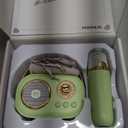 Karaoke Machine for Kids Adults with Mini Microphone Set, Portable Bluetooth Speaker with Wireless Mircrophone for Kids with Stereo Sound Enhanced Bass for Home Party Wedding Birthday Kids Gift(Green)