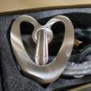 Brushed Nickel Bathroom Faucet, Waterfall Single Handle Bathroom Faucets, Unique Single Hole Faucet with Deck Plate for 3 Hole Bathroom Sink