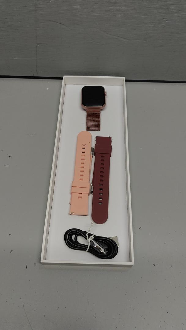 Smart Watches for Women, 1.83'' HD Fitness Tracker with Answer/Make Calls, Heart Rate/Sleep/SpO2 Monitor, 120+ Sport Modes, IP68 Waterproof, Compatible iPhone/Samsung/Android (Rose Gold)