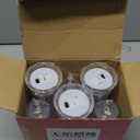 SupBri Rose Shadow LED Flameless Candles, 6PCS Romantic Battery Operated Candles Led Pillar Candles for Valentine's Anniversary Wedding Christmas Decorations(White, D 2.5" x H 7.2")