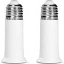 E26 Socket Extender, E26 to E26 Lamp Socket, 6.5CM/2.56 Inch Socket Extension Adapter, 2-Pack