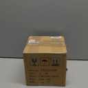 Natural Travertine Textures Tissue Box Cover Square for Home Decor, Relief Sculptured Geometric Cube Resin Heavy Tissue Box Holder for Bathroom Countertop, Tabletop, Night Stand, Office Desk (Beige)