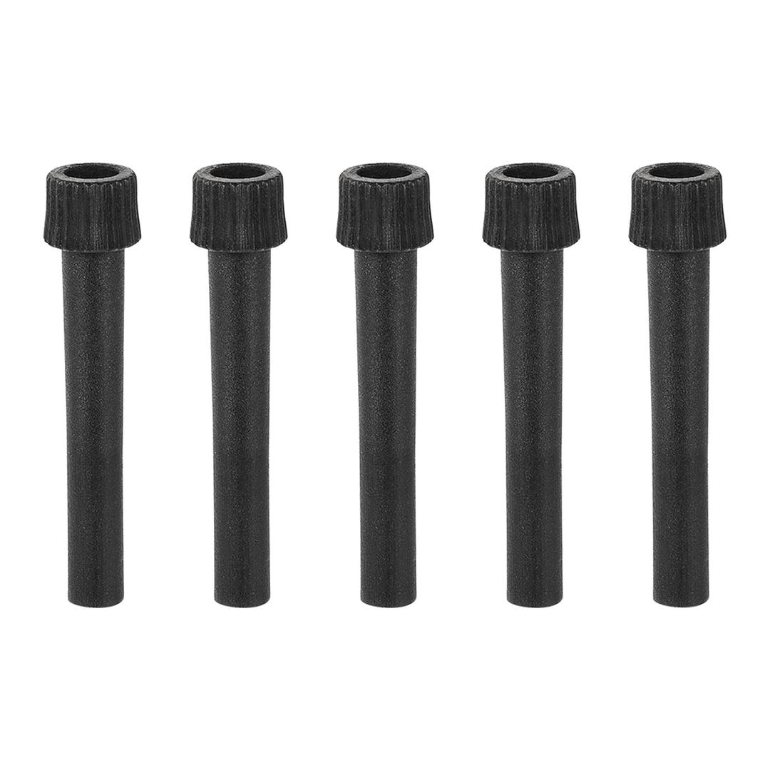 uxcell On/Off Replacement Light Turn Switch Knob Lamp Socket Extension Knobs 50mm Length Black 5Pcs