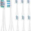 Replacement Toothbrush Heads for Philips Sonicare8 Pack Soft Replacement Electric Brush Head Compatible with Phillips Sonicare Snap-on System
