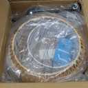 Arc Floor Lamps for Living Room Rattan Boho Floor Lamp with Remote Control,Dimmable LED Floor Lamps Wicker Lamp Shades Black Standing Lamp with 3 Color Temperature Tall Floor Lamp For Bedroom Corner (12.5 inch, Yellow)