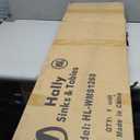 Hally Stainless Steel Shelf 12 x 60 Inches 315 lb, NSF Commercial Wall Mount Floating Shelving for Restaurant, Kitchen, Home and Hotel (Without Hooks)