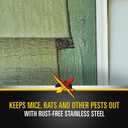 Xcluder Rodent Control Fill Fabric, Large DIY Kit, Stainless Steel Wool, Stops Rats and Mice