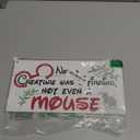 Christmas Door Sign Decor, Not a Creature was Stirring, not Even a Mouse, Winter Seasonal Christmas Wall Art Hanging Wooden Sign Merry Xmas Holiday Decorations for Home Outside Indoor