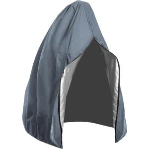RVIFY Garden Swing Cover for Outdoor Garden Hanging Chair, Protective Cover with Zip for Hanging Chair and Egg Seat, Outdoor Swing Cover (Grey, 230 x 200 x 1 cm)