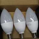 Sailstar Candelabra Light Bulbs 60 Watt Equivalent, 4000K Natural Daylight, 5W E12 Small Base Type B LED Bulbs, 500 Lumens, Chandelier Ceiling Fan Light Bulbs, CRI 85, Non-dimmable, Pack of 3