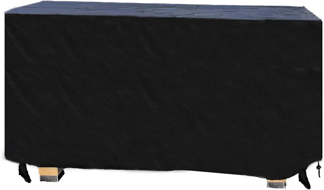 Outdoor Coffee Table Cover,48"(L) x 24"(W) x 28"(H),Outdoor Lawn Waterproof Garden Furniture Cover, Durable Windproof, Fits Rectangle Patio Table