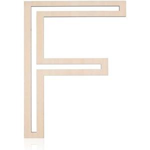 12 Inch Wooden Letter, Large Unfinished Wooden Alphabet Letter Blank Wood Letters for Crafts Wall Letters Decor for DIY Crafts Painting Party Home Decoration (F)