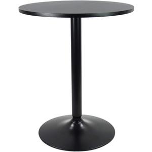 KKTONER Round Bar Table 23.6-Inch Top for Cocktail Bar Pub Dining Bistro (28.7H, Black)