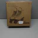 Jessie Roller Skates for Women Men, High Top PU Leather Classic Double-Row, Indoor Outdoor, Beginner (US 7)