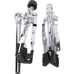 plplaaoo Snare Drum Stand Adjustable Height Portable Tripod Double Support Sturdy Stainless Steel Drum Practice Pad Stand for Live Performances Studio Practice