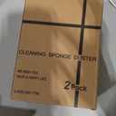 2-Pack Damp Clean Duster Sponge, Sponge Cleaning Brush, Duster for Cleaning Blinds, Glass, Baseboards, Vents, Railings, Mirrors, Window Track Grooves and Faucets (Gray)