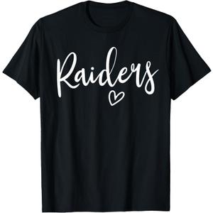 Raiders High School Raiders Sports Team Women's Raiders T-Shirt 2XL Black