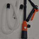 Fuel Transfer Pump with Hand Nozzle, 2.8 GPM Gas Can Pump with Retractable Intake Pipe and 51 Inch Discharge Hose, Portable Battery Powered Liquid Siphon Pump for Oil, Gasoline, Diesel