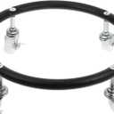 DOITOOL Propane Cylinder Base with Swivel Wheels and Brake Thickened Pipe Gas Tank Stand for Household Gas Cylinders Movable Cylinder Holder 11.61X11.61X3.34In