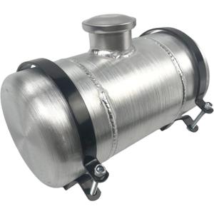 JSD 1 1/4 Gallons 1.25 Gallons 6" x 12" Round Spun Aluminum Small Universal Gas Tank/ Fuel Tank Center Fill 1/4" NPT Outlet