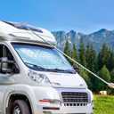 15 Feet High Reach Window Cleaning Kit with Extension Poles, Window Cleaner Tool with 14 Silicone Squeegee, Microfiber Scrubber & Cloth, Window Washing Equipment for Indoor/Outdoor Windows