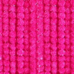 Giegxin 15 Pack Marigold Garland for Decoration 5 ft Long Strands Faux Artificial Marigold Flowers for Dia De Los Muertos Diwali Indian Wedding Party Decorations(Rose Red)