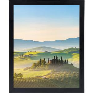 HUKONHEP 16x18 Black Picture Frames, Photos Frame with Plexiglass, Wall Gallery Photo Frames, Horizontal and Vertical for Wall Mounting, Home Office Decoration