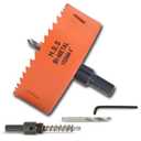 4 inch Hole Saw with Arbor for Metal Wood Plastic, 102mm Bi-Metal Hole Cutter for Different Project with Smooth and Flat Drilling Edge, Fast Chip Removal