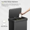EKO 16 Gal Dual Compartment Motion Sensor Trash Can, Matte Black
Automatic Trash and Recycling Bin| Two Removable 8 Gal Buckets| Soft-Close Lid| Fingerprint-Resistant| For Home and Kitchen