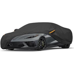 UV Protection Car Cover Windproof Dustproof Scratch Resistant Outdoor Universal Full Car Covers (5-Coupe Car Cover, C1- Fit Coupe/Cabrio-Length Up to 166 inch)