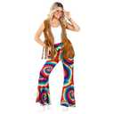 fun shack Hippie Costume Pants, Hippie Costume Women Bell Bottoms, 70s Pants for Women, Hippie Womens Costume, XL