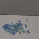 Sea Glass for Crafts, 14oz Seaglass Pieces Decor Flat Frosted Sea Glass Vase Filler Crushed Sea Glass for Beach Wedding Party Decor Home Aquarium Decor DIY Art Craft Supplies (Caribbean Blue) (1-2 inch)