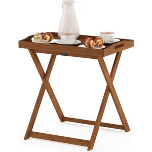 Furinno FG19557 Tioman Outdoor Hardwood Tray Table Large, Natural