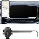 Car Phone Holder for Chevy Silverado/GMC Sierra 1500/2500/3500 Accessories 2022 2023 2024 2025 Custom Dash Mount Cell Phone Holder for Most Smartphones One-Hand Operation(with 13.4inch Screen)
