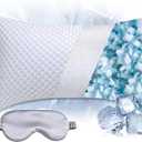 Premium Adjustable Shredded Memory Foam Pillow - Suitable for Side, Back, and Stomach Sleepers, with Cooling Fiber Machine Washable Cover (King (U.S. Standard)-1PCS)