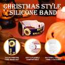 2 x Halloween Watch Bands for Apple Watch Band 38/40/41/42/44/49mm for Men Women, Silicone Waterproof Adjustable Printed Smartwatch Strap for iWatch Series 9 8 7 6 5 4 3 2 1 SE Replacement Wristband Gifts