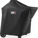 Weber Performer Grill Cover 22" Durable WeatherResistant Material, UVProtected, Fits 22" Performer & Performer Smart Models with Secure Straps, Charcoal, Kettle