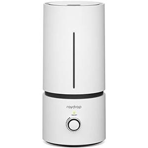 raydrop Cool Mist Humidifiers for Home Babies, 1.70 L Quiet and Small Ultrasonic Humidifier for Bedroom Nightstand, Space Saving, Auto Shut Off - (0.45 Gallon, US 110 V) white
