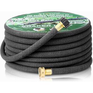 STYDDI Soaker Hose, 1/2" x 25 FT Round Rubber Garden Soaker Hose, Heavy Duty Water Seeper Soaker Hoses for Foundation Watering, Garden Beds, Garden, Lawn and Plants