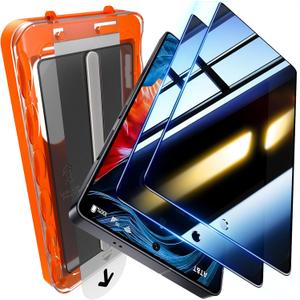 UniqueMe 2 Pack for Samsung Galaxy S25 Ultra Privacy Screen Protector - [Fingerprint Unlocking] Easy Installation,Bubble-Free,Anti-Spy,Privacy Screen for S25 Ultra Tempered Glass,3D Full-coverage (S25 Ultra - 6.9 inch)