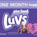Diapers Size 5 (over 27 lbs), 148 Count - Luvs Pro Level Leak Potection
