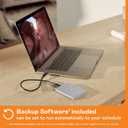 WD 5TB My Passport Ultra for Mac Silver, Portable External Hard Drive, backup software with defense against ransomware, and password protection, USB-C and USB 3.1 - WDBPMV0050BSL-WESN